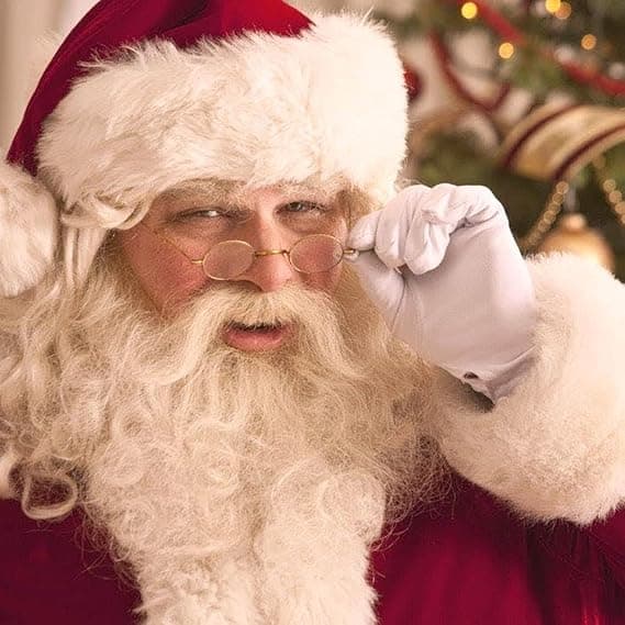 Platte Lyspistol Ram Julemandsglasøjne til Julemandskostume Retro