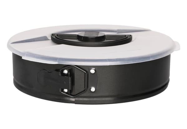 Springform 26 cm med bærbart lokk / Paiform Bake & Carry | Maku Kitchen Life Svart black