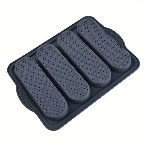 Long Breadstick Baking Pan & Sheet, Non-Stick Silicone for Homemade Toast Cakes Bread, Compatible for Christmas Baking
