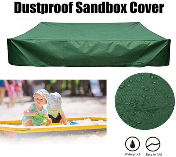 200*200*20cm Sandlådeskydd, Grönt Vattentätt Dammtätt UV-skydd-FA-