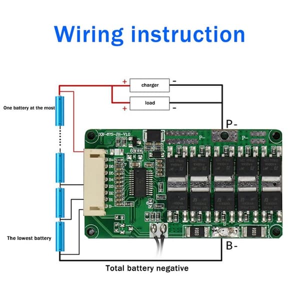 7S 24V 25A Battery Protection Board Ternary Protection Board Electric Lawn Mower Lithium Battery Protection Board