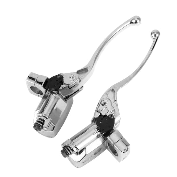Hydraulic Clutch Master Cylinder Lever Pump Silver for Motorcycle ATV with 1 Inch Handlebar
