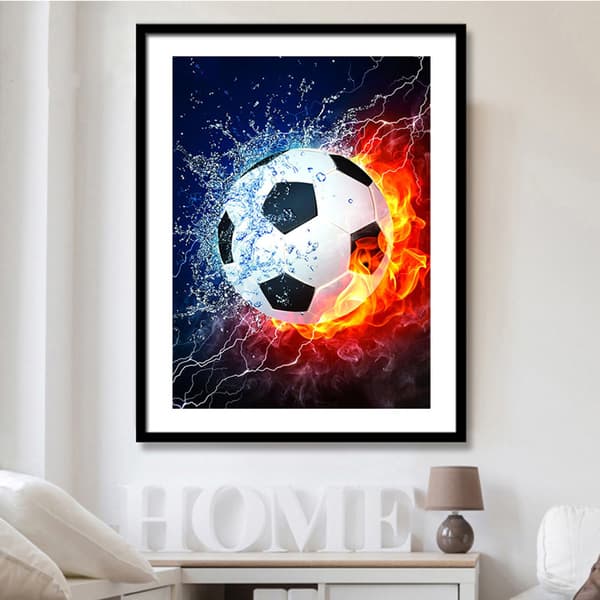 Maleri-DIY 5D Diamantmalingssett Fotball-VM