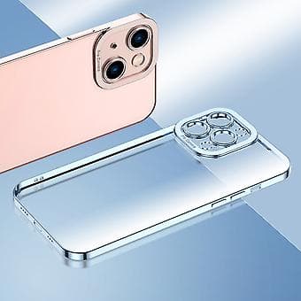 Galvanoitu TPU-kotelo iPhone 14 Plus -puhelimelle (musta)