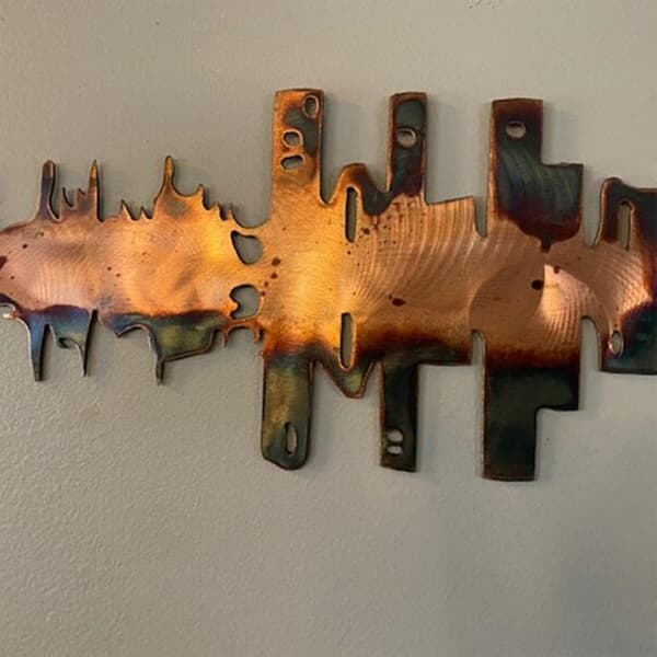 40 x 22 cm Wall Decoration Metal Wall Decoration Abstract Guitar
