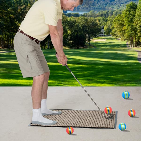 26 stk. Golfbolde, Svampe Træningsgolfbolde, Golftræningsbolde, Regnbue Bløde Skum Havegolfbolde til Indendørs, Udendørs, Golftræning - Rød/Blå