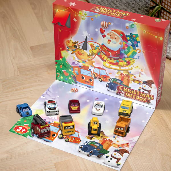 Christmas Calendar, Christmas Blind Box Pull Cart Toy Box Christmas Gift