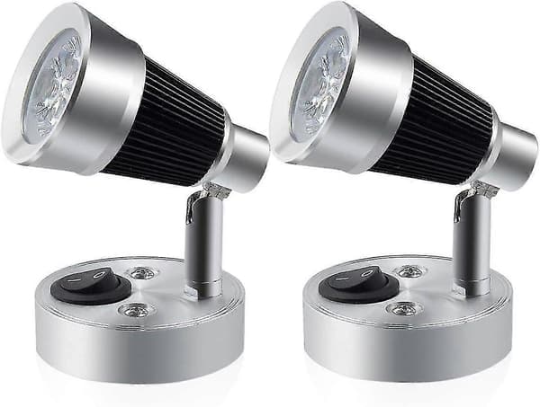 12V LED RV Læselampe, 3W RV Spotlight Væglampe til RV Interiør [DB]