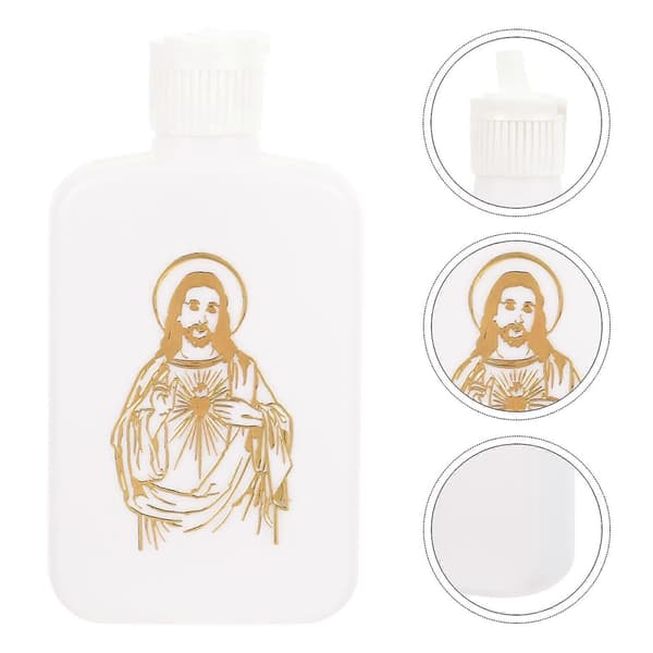 2 kpl Pyhän Veden Pulloja Katolinen Kristitty Pyhän Veden Pullo Säiliö Tyhjät Vesipullot (100ml)