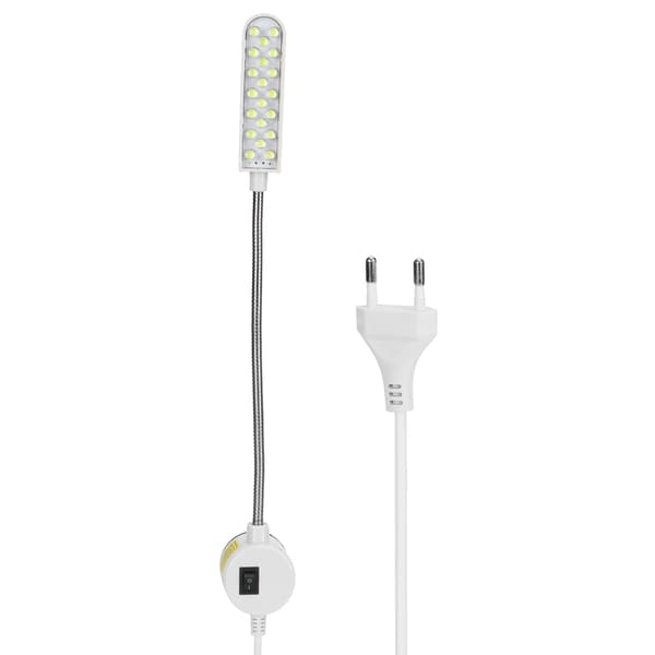 Sewing Machine LED Lamp 20 LED Energy Saving Gooseneck Work Light EU AC 110‑250V 0.2 0.2