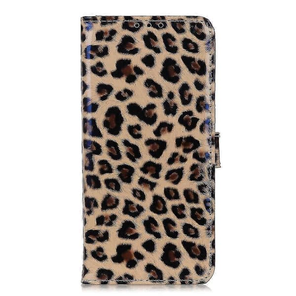 Fodral för Samsung Galaxy A22 4g Plånbok Kortfodral Flip Läderfodral - leopard