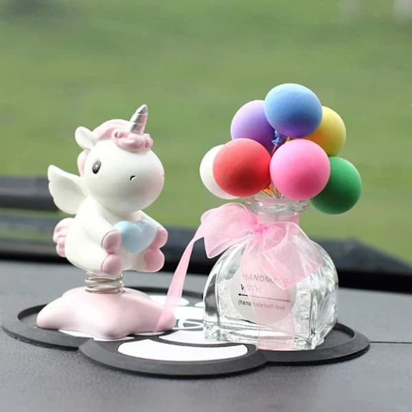 Unicorn Nodding Decoration, Car Dashboard Decoration (Pink)