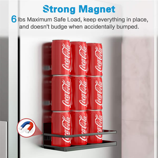 Magneettinen säilytyshylly Musta