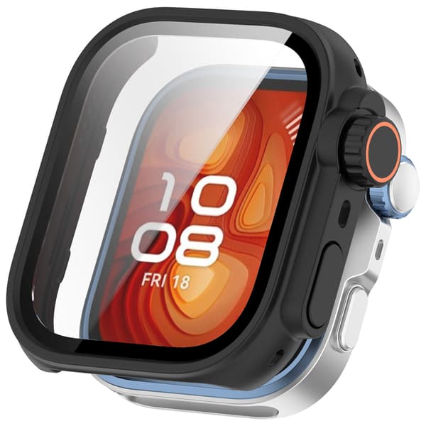 Protective Case for Huawei Watch Fit4Pro with Tempered Glass Screen Protector (Starlight)