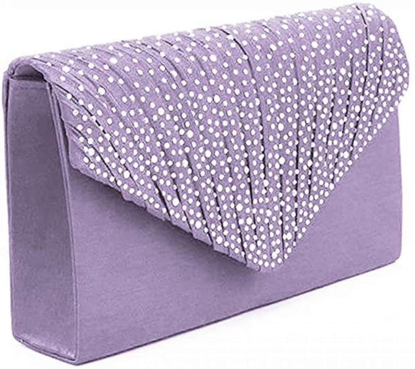 AVEKI Dame Aften Tasker Bryllupstaske Håndtaske, Violet