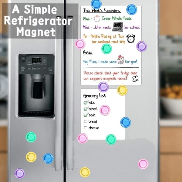 20 st Starka Magneter Kylskåpsmagneter Färgglada Whiteboard Organizer Dekorativa Kylskåpsmagneter Tillbehör Kylskåpsmagneter