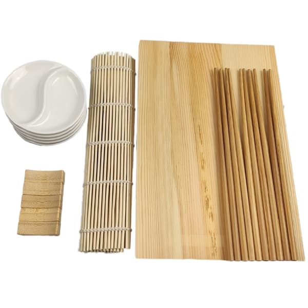 Sushi Serving Kit - Larger Easy Five Guests + Ying/Yang Vit 906