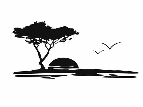 Sunset Wall Sticker Decoration