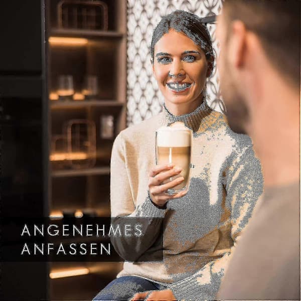 Design Latte Macchiato Glas (4 X 450ml) - Dobbeltvæggede Glas Fremstillet Af Borosilikatglas
