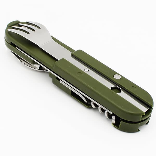 Camping Cutlery Set, Travel Cutlery, Multifunctional 2-Piece Set