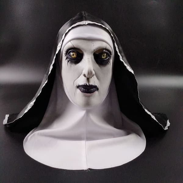 Skummel Halloween Nonnemaske Full Hode Skummel Latex Djevelhjelm Salg