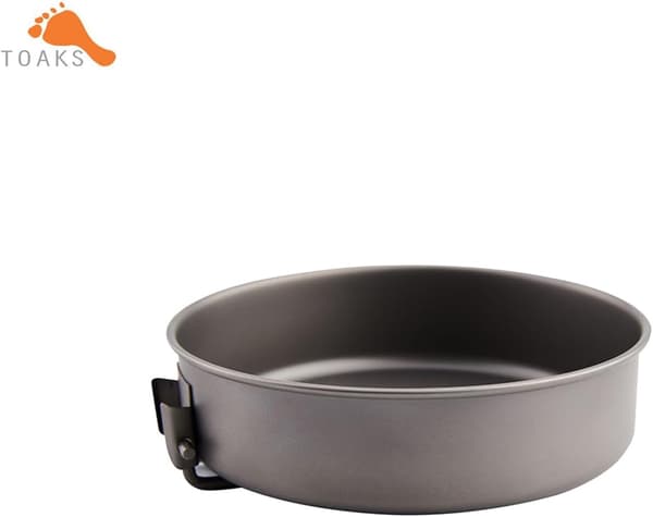 Titanium stekpanna för utomhusbruk, camping, picknick, lättviktsutrustning, redskap, 145 mm