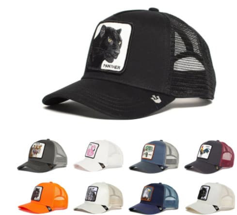 Mesh Trucker Cap med Broderet Dyredesign - Snapback - Ulvehoved Ulv Wolf