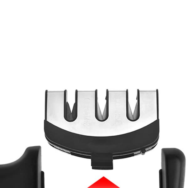 Knife Sharpener with Smooth Grip Svart