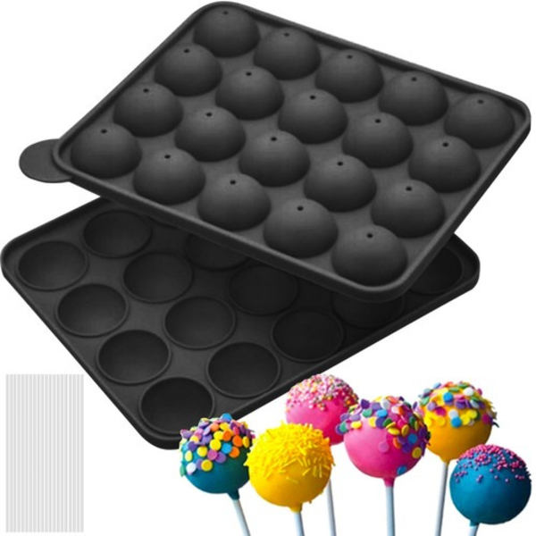 Silikoneform til Cake Pops med 20 Pinde | Kager og Slikkepinde