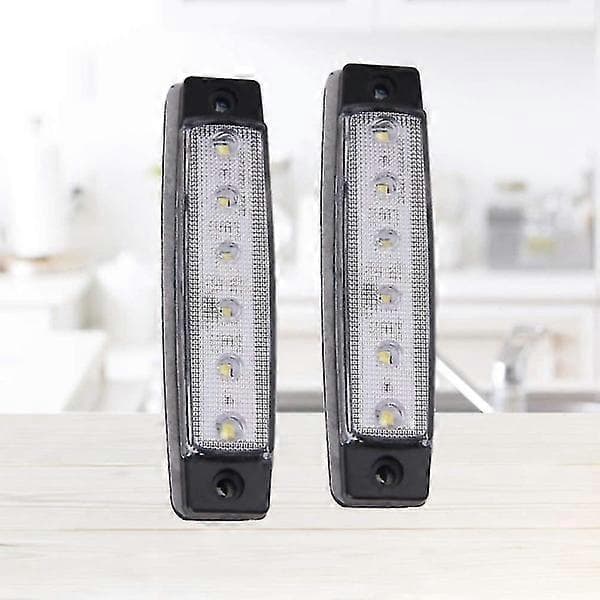 st 12v 6 led tilhengermarkeringslys baklys posisjonslys Sidemarkeringslys Signallys Instrumentpanel (hvit)