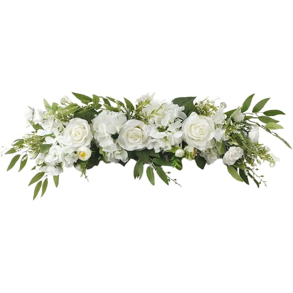 65 cm hääkaaren kukat, valkoinen