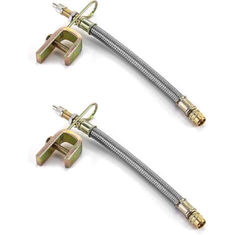 Sett med 2, dekkventilforlengere, dekkventilforlengere for lastebil-, buss- og tilhengerdekk, 18 cm