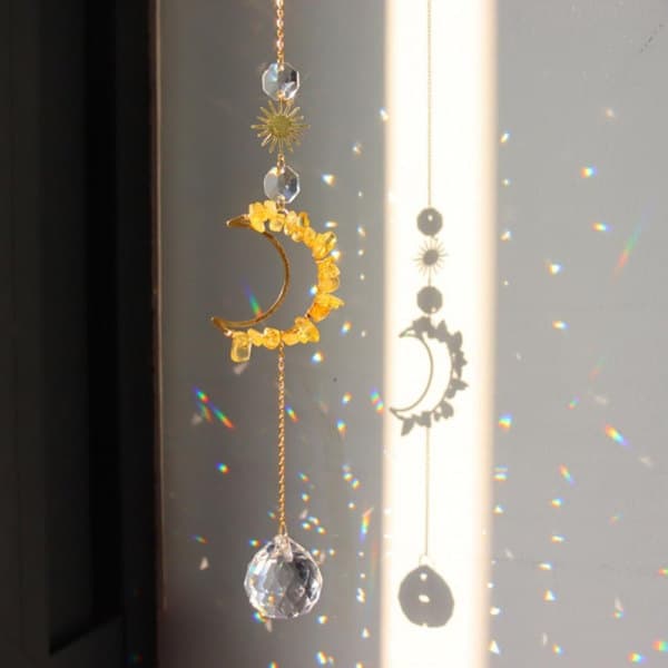 Crystal Suncatcher Hanging Light Catcher INDIGO indigo indigo indigo