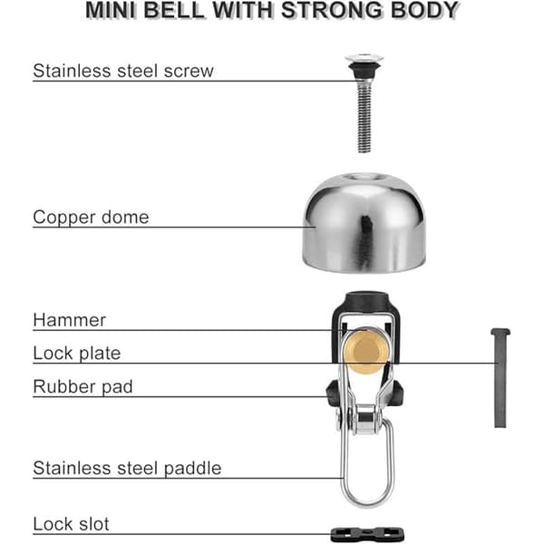 Classic Bicycle Bell for Bike Ring Bell with Loud Sound