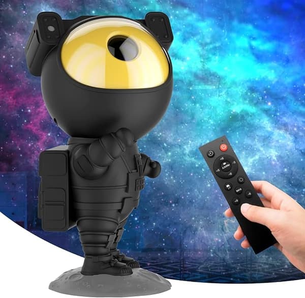 Astronaut Galaxy Projektor Stjernehimmel Natlampe (Sort Guld), Astron