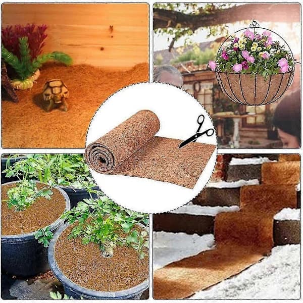 Liner Bulk Roll 0.5m*1m Flower Pot Mat Coconut Palm Mat For Wall Hanging Baskets Garden Accessories js[CO]