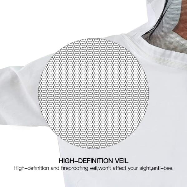 QU/Bikupa Professional Bee Protection, Bee Hat with Detachable Veil, Zipper Bee Hat for Beekeepers