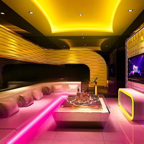 10m LED-lysstripe RGB 3528 600 LED Vanntett Fleksibel Lysstripe