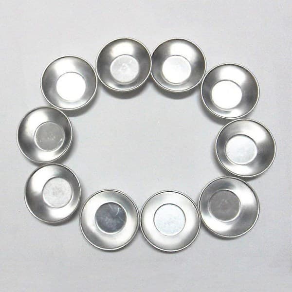 20 st Anodiserade Aluminium Äggtartelett Cupcake Form Kakform Puddingform Bakverktyg