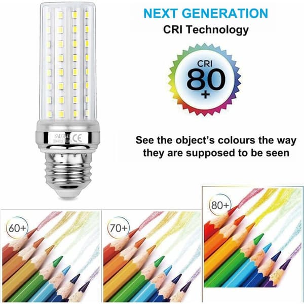20W LED Corn Bulbs, 150W Equivalent Incandescent Bulb, 2300LM, 4000K Neutral White, E27 Edison Screw Bulbs, 3 Pieces