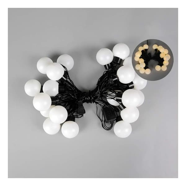 20 LED Connectable Globe String Lights Indoor Bedroom, 5m Warm White Fairy Lights for Classroom Patio Party