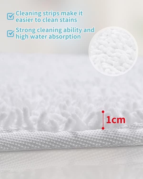 8-pak erstatningsbetræk til Vileda dampmopper, mikrofiber dampmoppetilbehør kompatibelt [JUN]