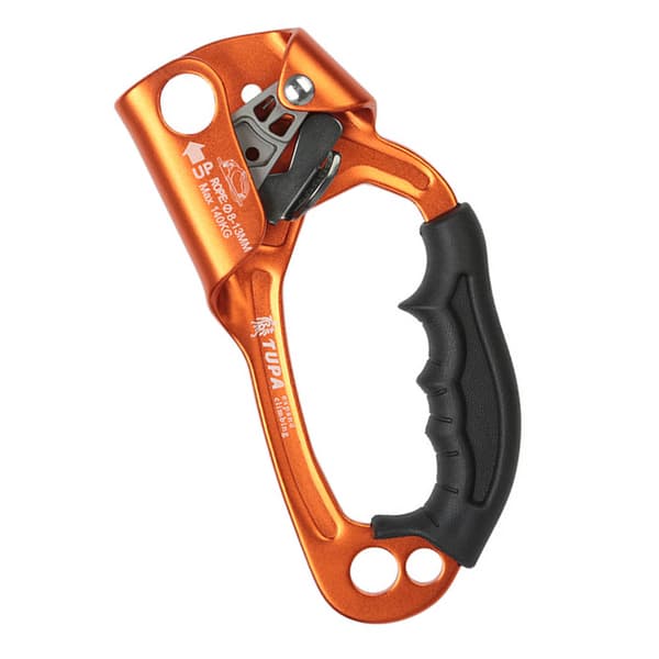 Climbing Right Hand Ascender Multi Purpose Manual Outdoor Climbing Tree Hand Ascender Orange