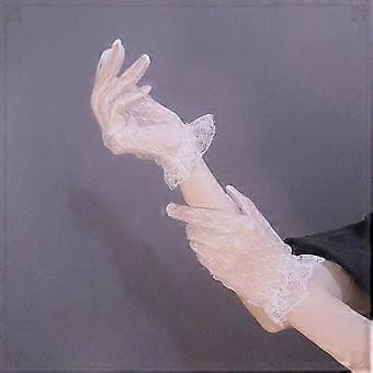 Aftenhandsker til kvinder, fuldfingerhandsker, bal-tilbehør, flapperhandsker fra 1920'erne, strækbare handsker, beige (beige)