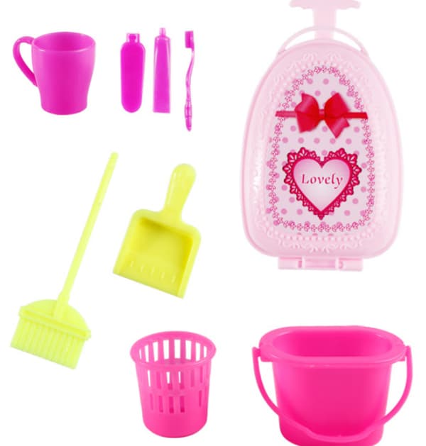 78 deler Barbie Princess Dukke Barnetilbehør