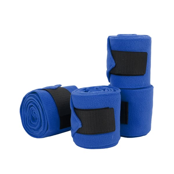 Self-adhesive Double-sided Fleece Horse Leg Wraps Training Exercise Blue 4pcs