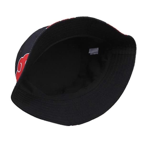 Unisex Anime Akatsuki Red Cloud Bucket Hat Sun Hat