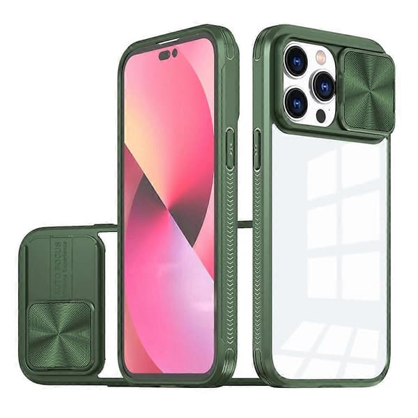 For iPhone 14 Pro Max 360 Full Body Sliding Camshield Telefondeksel