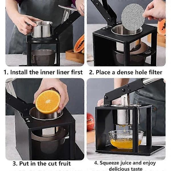 Manuel husholdningsfrugt vandmelon granatæble juicer kommerciel citronpresser