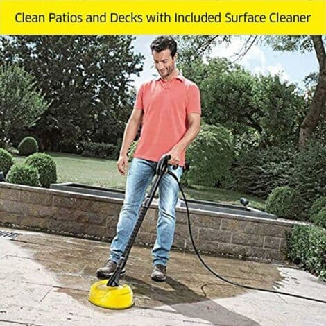 Rotating Brush for Karcher K Pressure Washer - 28 cm Cleaning Width - Splash Guard - High-Speed Nozzles